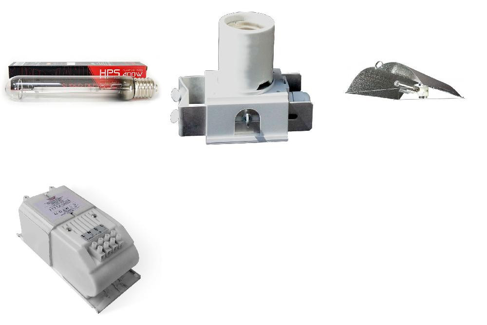 KIT ECLAIRAGE MAGNETIC 400w ELT 27 - ballast-reflecteur-ampoule