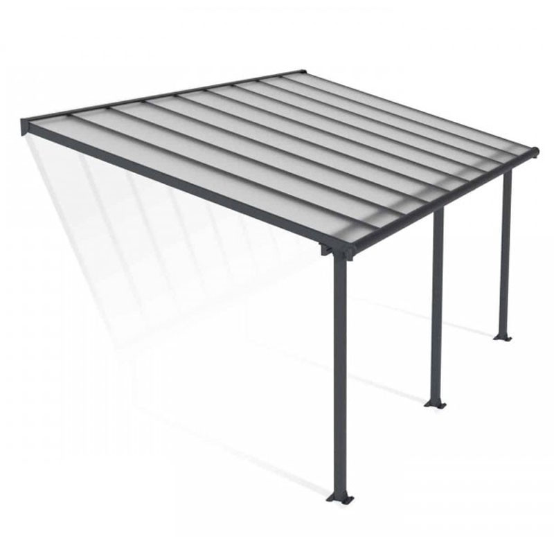 OLYMPIA PATIO COVER 3X5.46 GREY CLEAR-En rupture