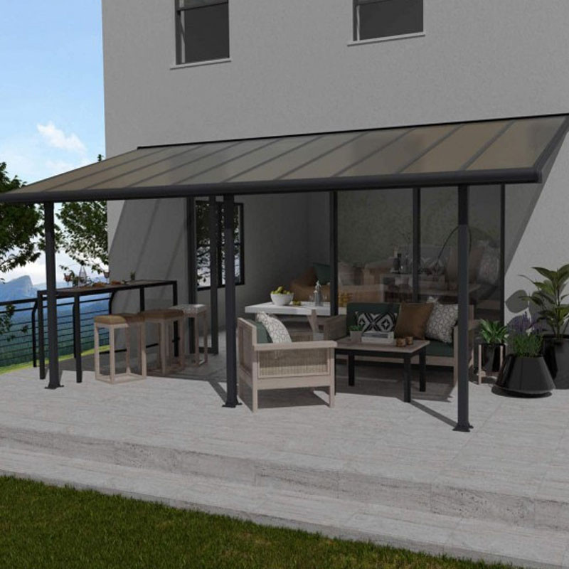 OLYMPIA PATIO COVER 3X5.46 GREY CLEAR-En rupture