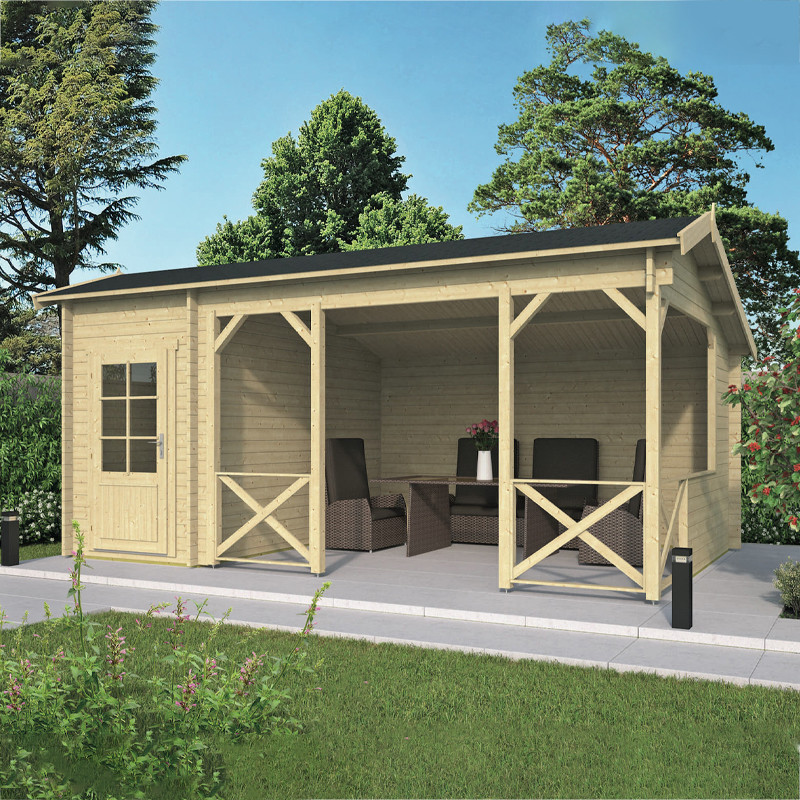 Tuindeco - Chalet en bois massif - 13m² - 40mm - Selma