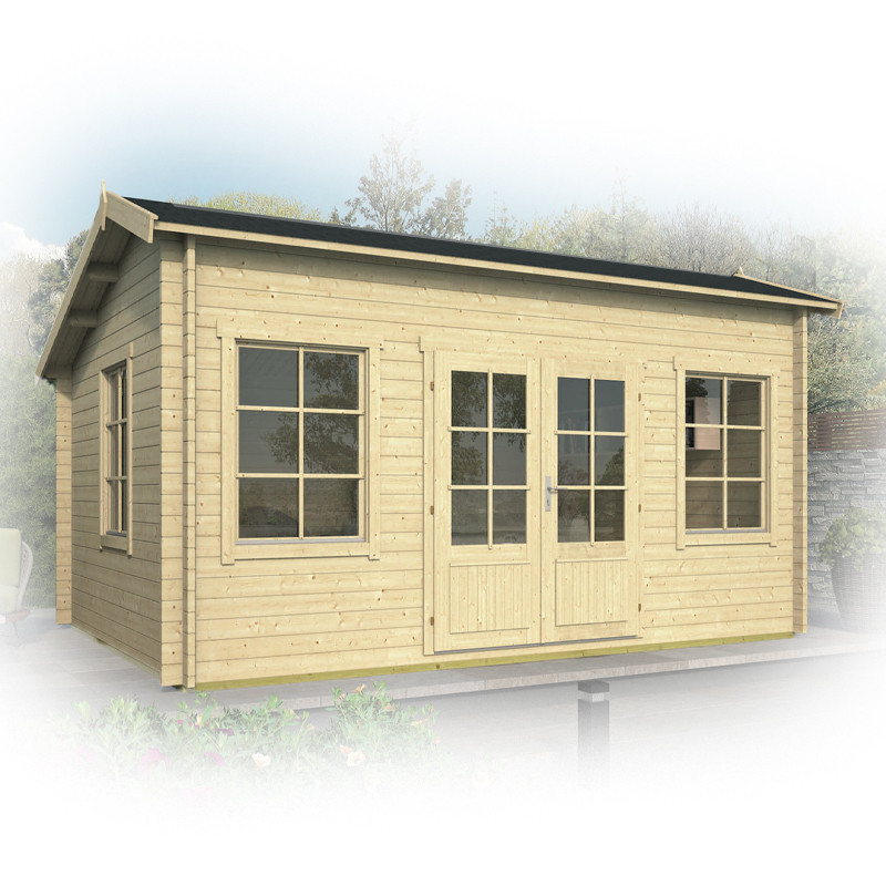 Tuindeco - Chalet en bois massif - 14,5m² - 40mm - Tane
