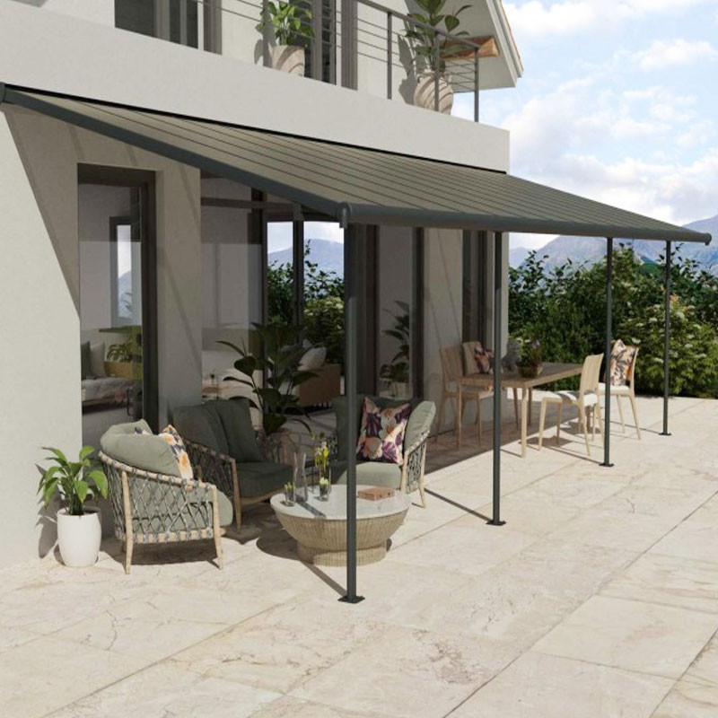 Canopia - Pergola - Capri - 7.30x3m - Gris Bronce