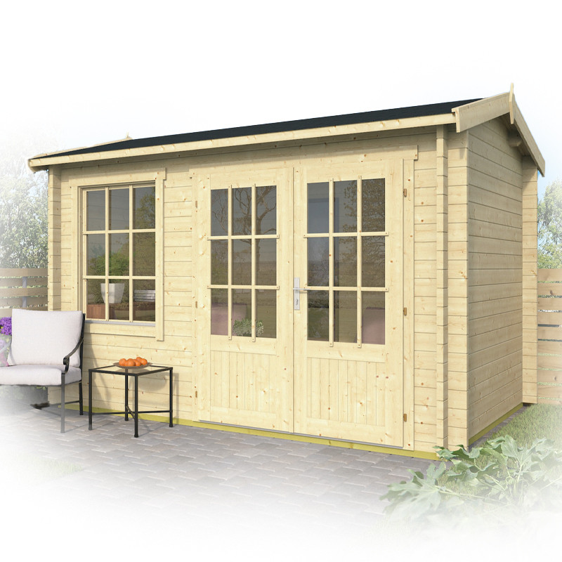 Tuindeco - Chalet en bois massif - 7,6m² - 40mm - Daisy