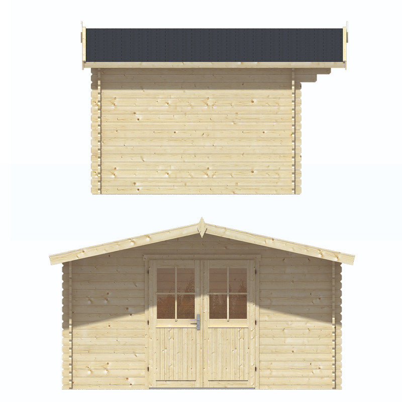 Tuindeco - Chalet bois massif - 12m² - 34mm - Murcia