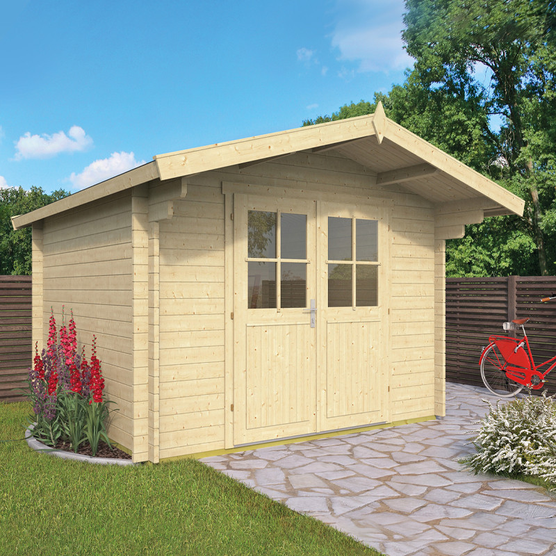 Tuindeco - Abris de jardin en bois massif - 9m² - 34mm - Albacete