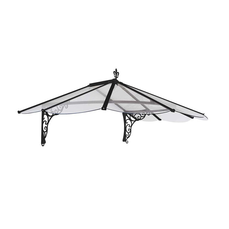Canopia - Auvent de porte - Iris 1780 - 125x175 cm - Noir
