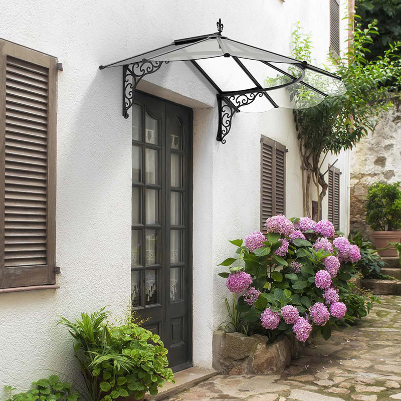 Canopia - Auvent de porte - Iris 1780 - 125x175 cm - Noir
