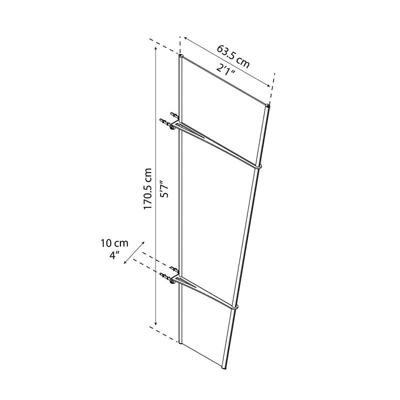 Canopia - Door awning - Pegasus 620 - 170.5x63.5 cm