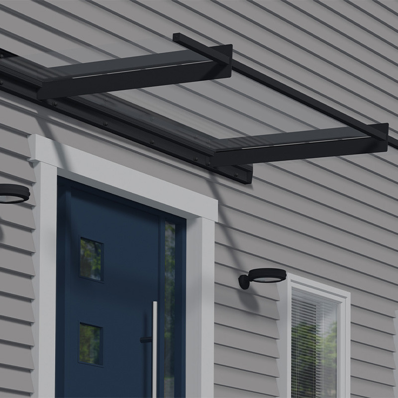 Canopia - Door awning - Nancy 1500 - 150.5x94 cm - Grey
