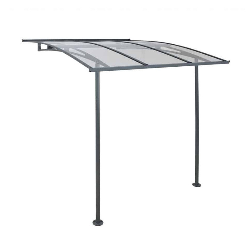 Canopia - Auvent de porte - Vega 2000 - 200.5x200cm - Gris