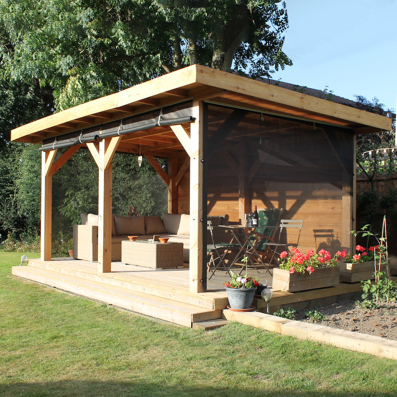 Tuindeco - Egberdin - Kit tela scorrevole trasparente - 300x244cm