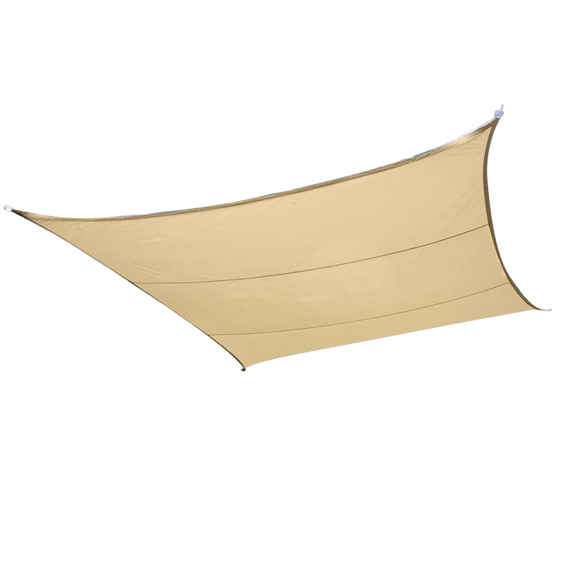 Tuindeco - Voile d'ombrage imperméable - Beige sable - 420x420cm