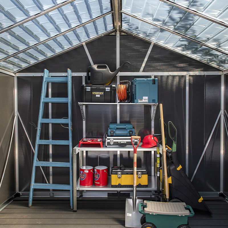Canopia - Garden Shed with floor - Yukon - 519x332 cm - Dark grey