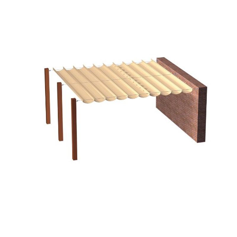 Tuindeco - Sliding shade sail - ivory - 300x500cm