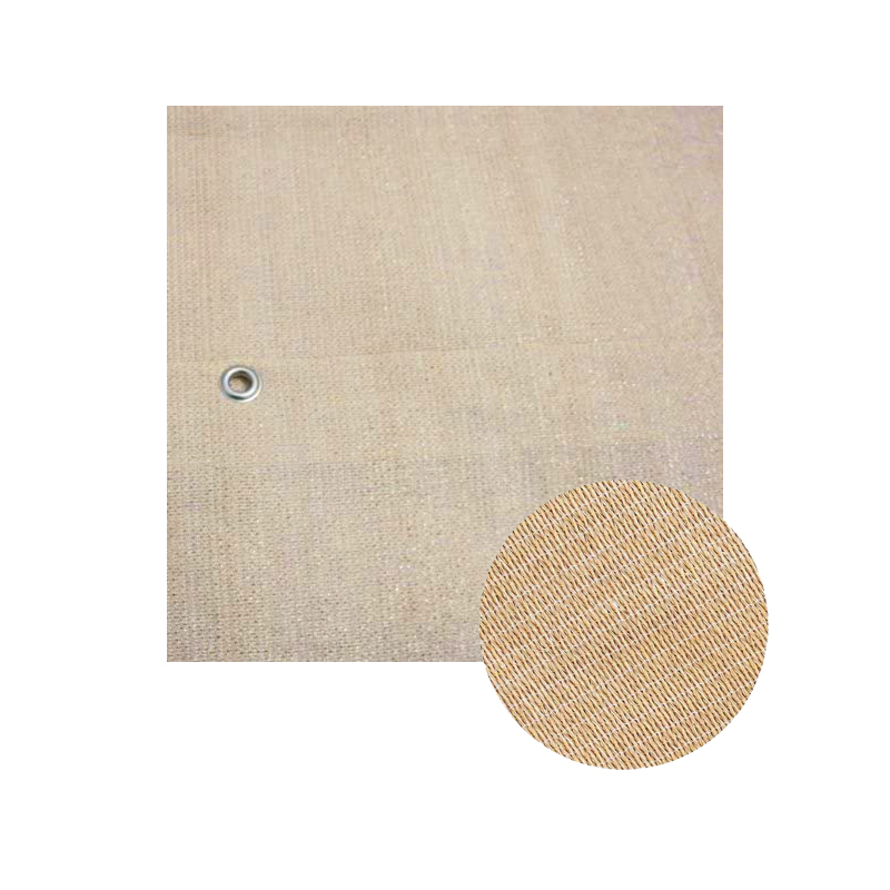 Tuindeco - Voile d'ombrage coulissante - Beige sable - 300x500cm