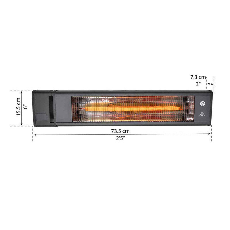 Canopia - koolstofvezel buitenverwarmer EU