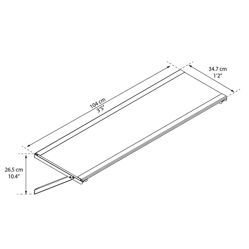 Canopia - Etagère de rangement pour Abri de jardin Yukon - Lot de 4 pièces