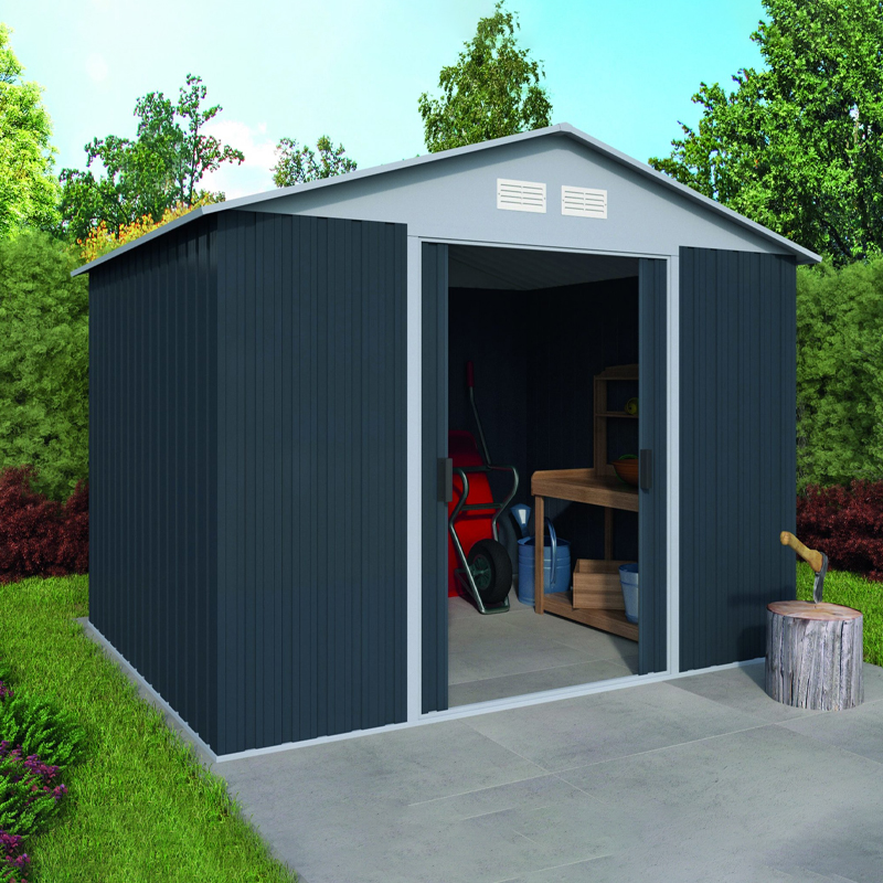 Tuindeco - Cabanon de jardin métallique - 236x174cm