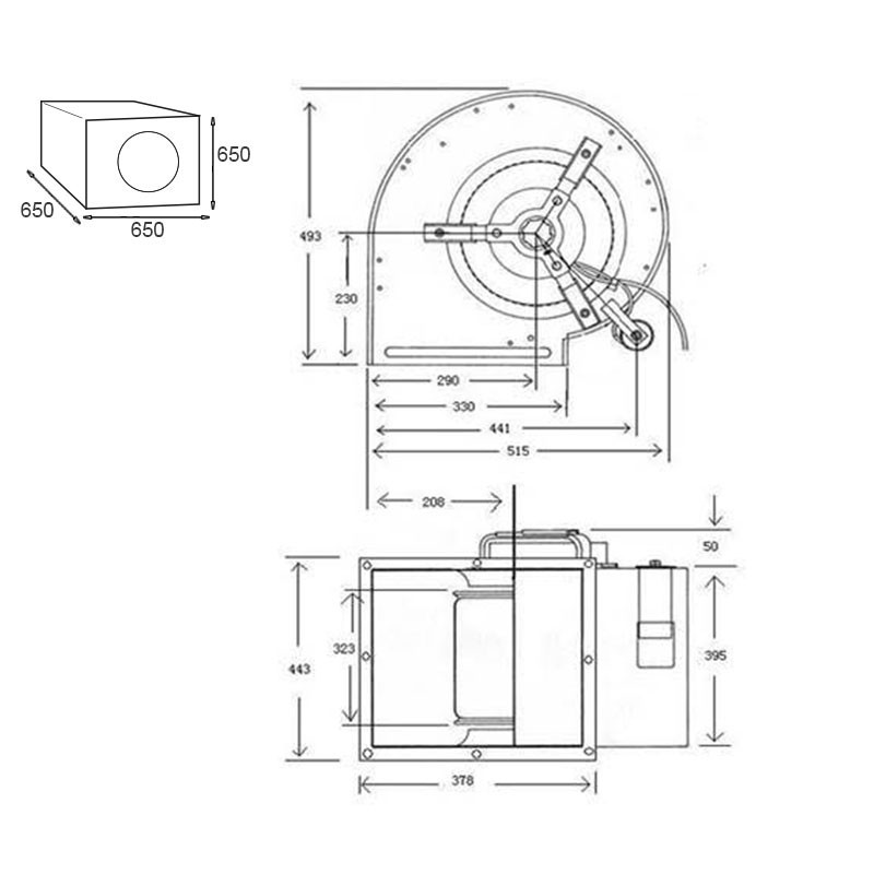 Winflex - Air extractor box 2000m³/h 315 mm soundproofed Sono-Box Bois S-vent
