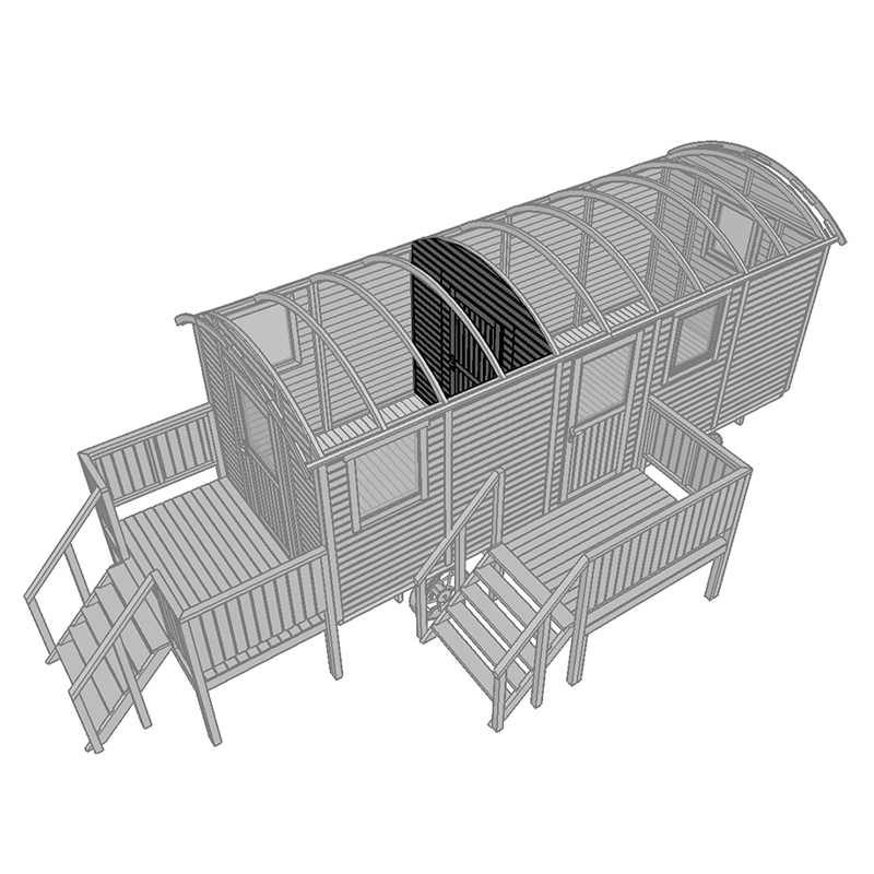 Tuindeco - Kit de tabique/puerta para caravanas