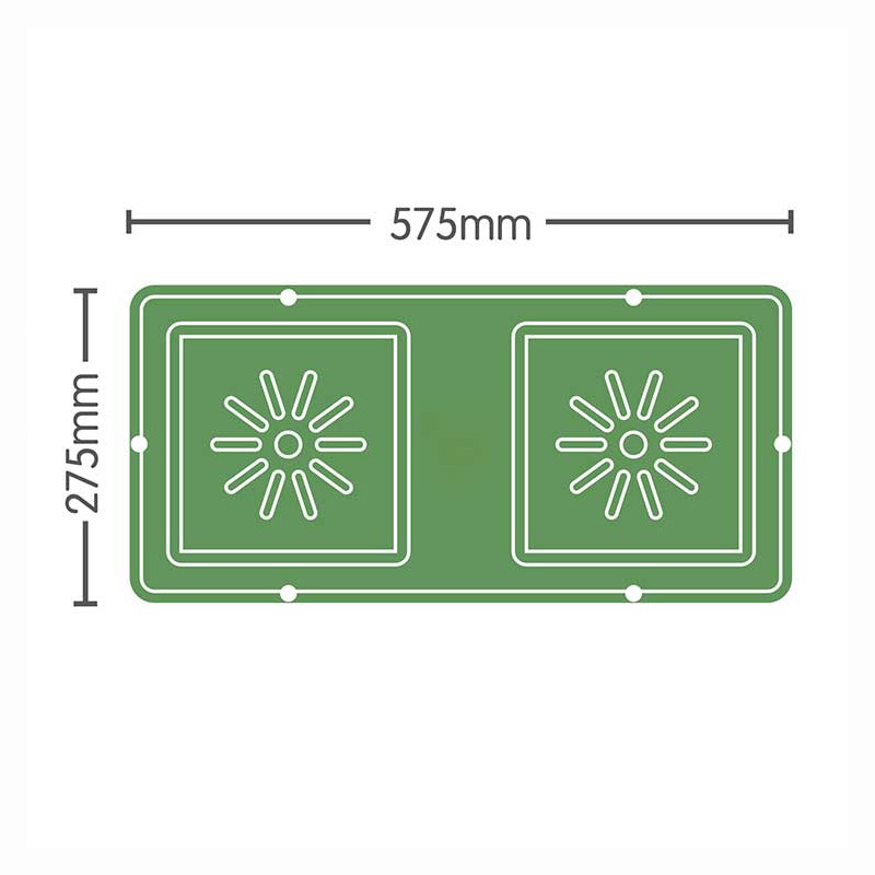 Autopot - Tray pour système Easy2Grow 2 pots - Noir