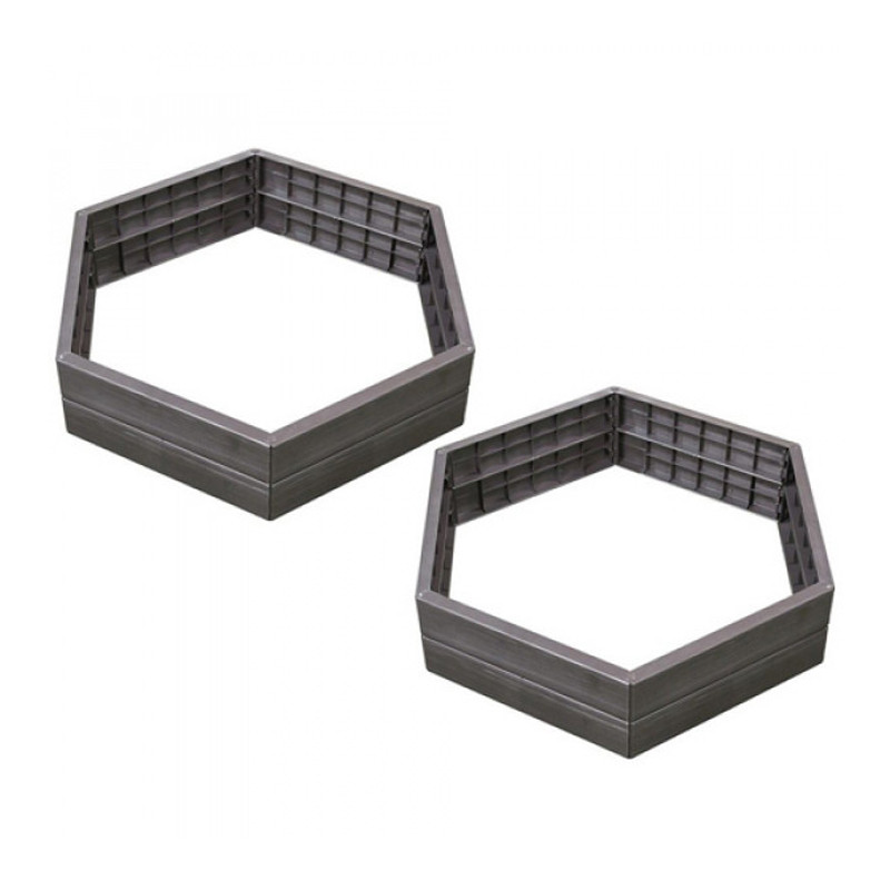 Garantia - kit 2 carrés potager modulaire + 2 extensions - Ergo