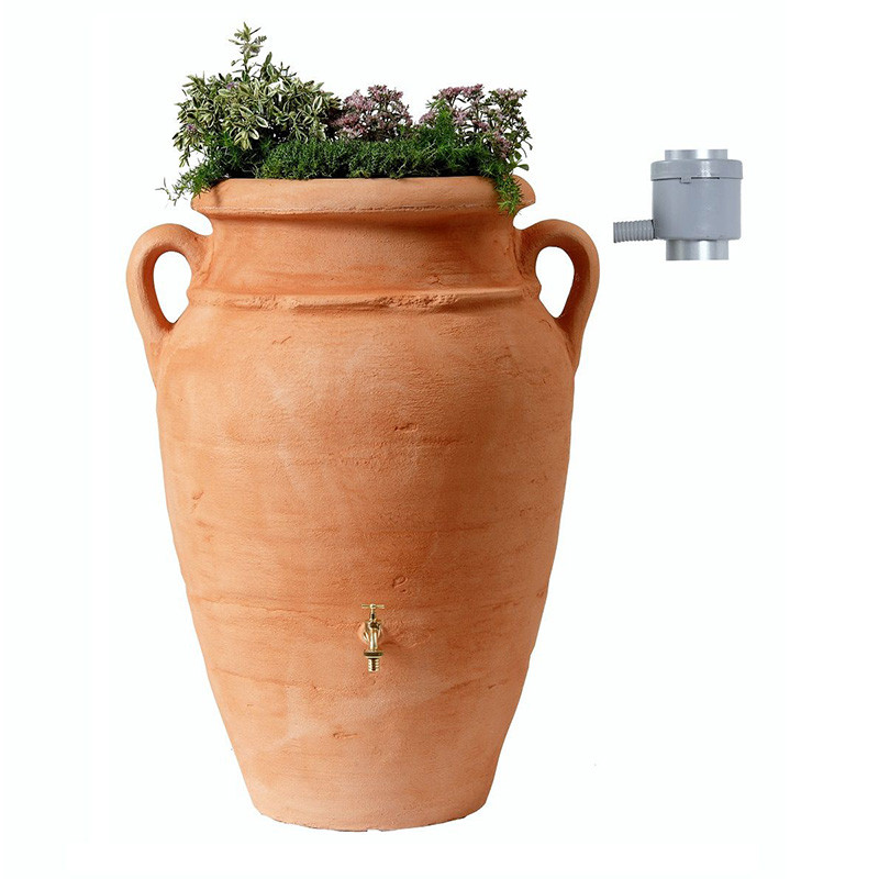 Garantia - Kit Amphore Antik + bac à fleurs - Terracotta 260L