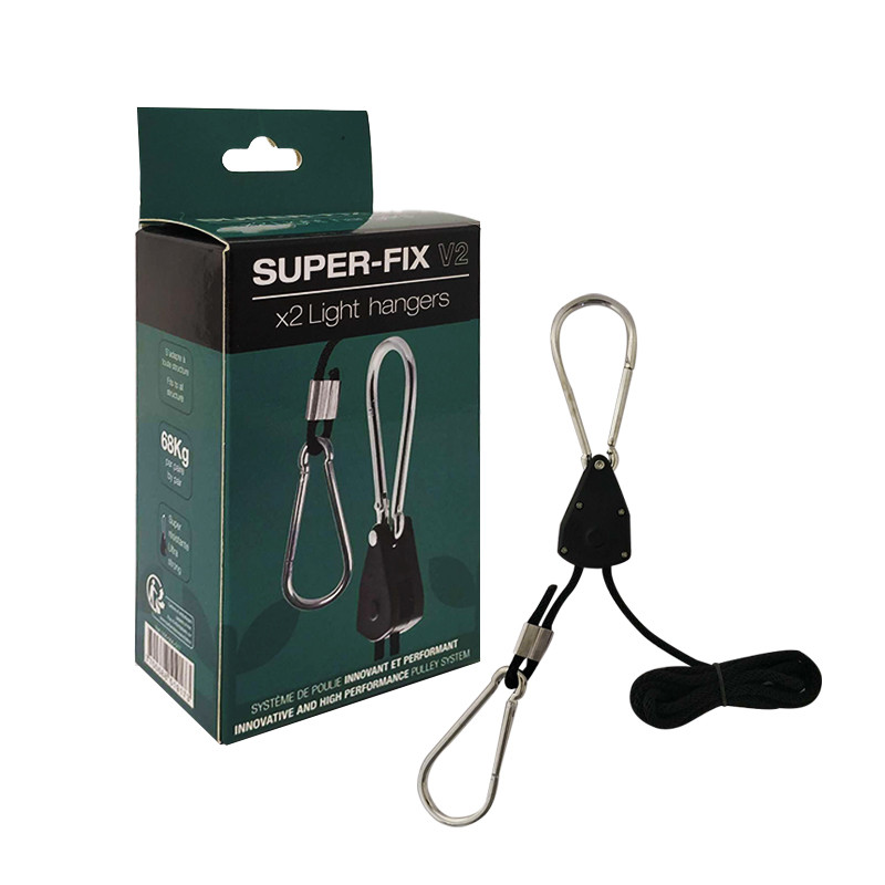 Superplant - fixations Super lampes et filtre a charbon - Fix 2 x 34 kg