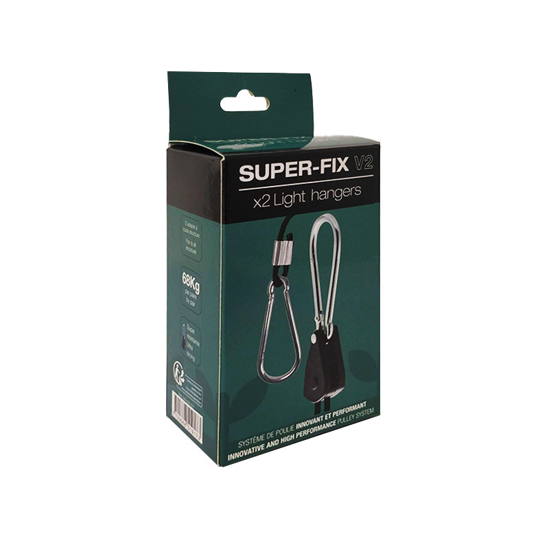 Superplant - fixations Super lampes et filtre a charbon - Fix 2 x 34 kg