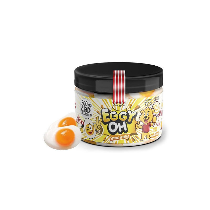 Candy Co - Bonbon Eggy Oh gout fruitée - CBD 300mg - 72g