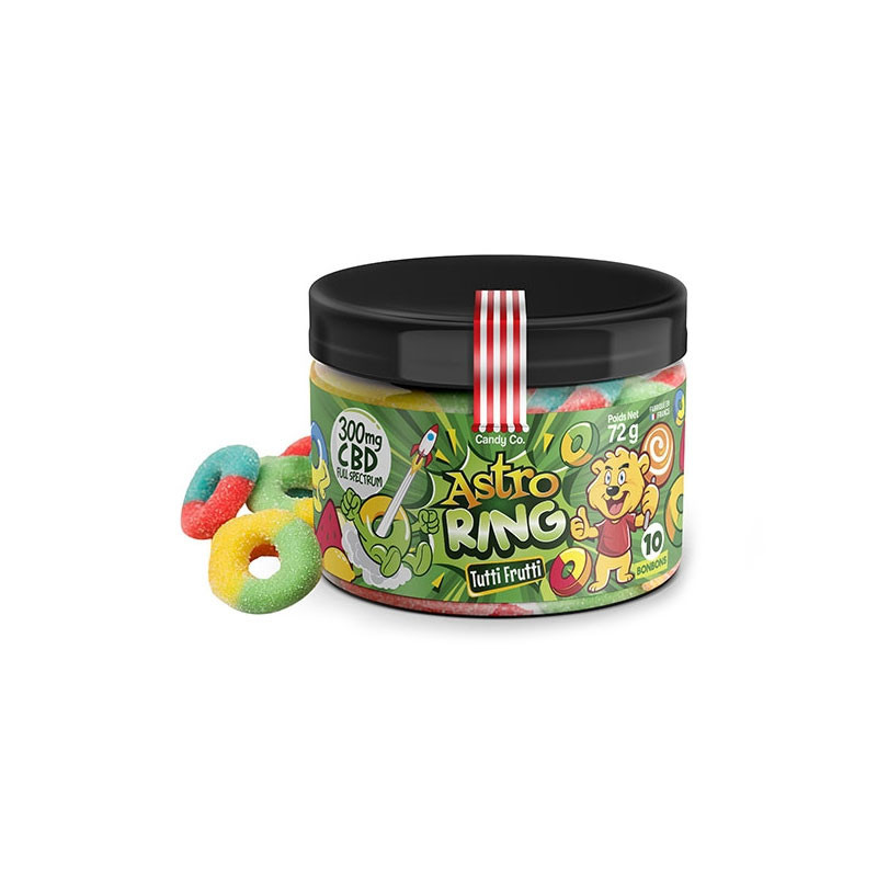 Candy Co - Candy taste Astro Ring Tutti Frutti - CBD 300mg - 72g