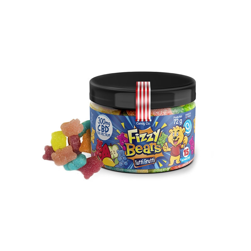 Candy Co - Fizzy Bears Tutti Frutti Candy - CBD 300mg - 72g