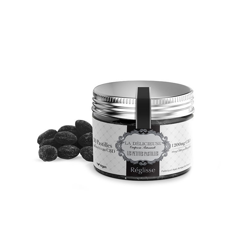La Délicieuse - 30 pastilhas de sabor a alcaçuz - CBD 1200mg