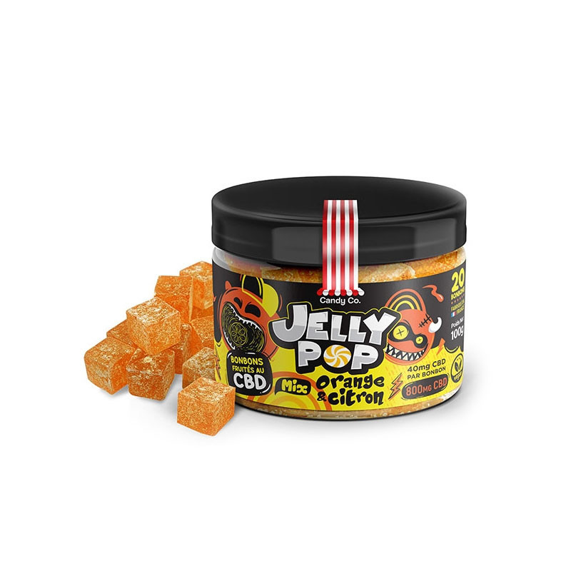 Candy Co - Bonbon gout orange et citron - CBD 800mg - 100g