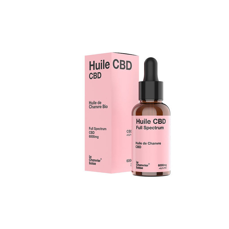 Le Chanvrier Suisse - Huile CBD 6000mg - 30ml