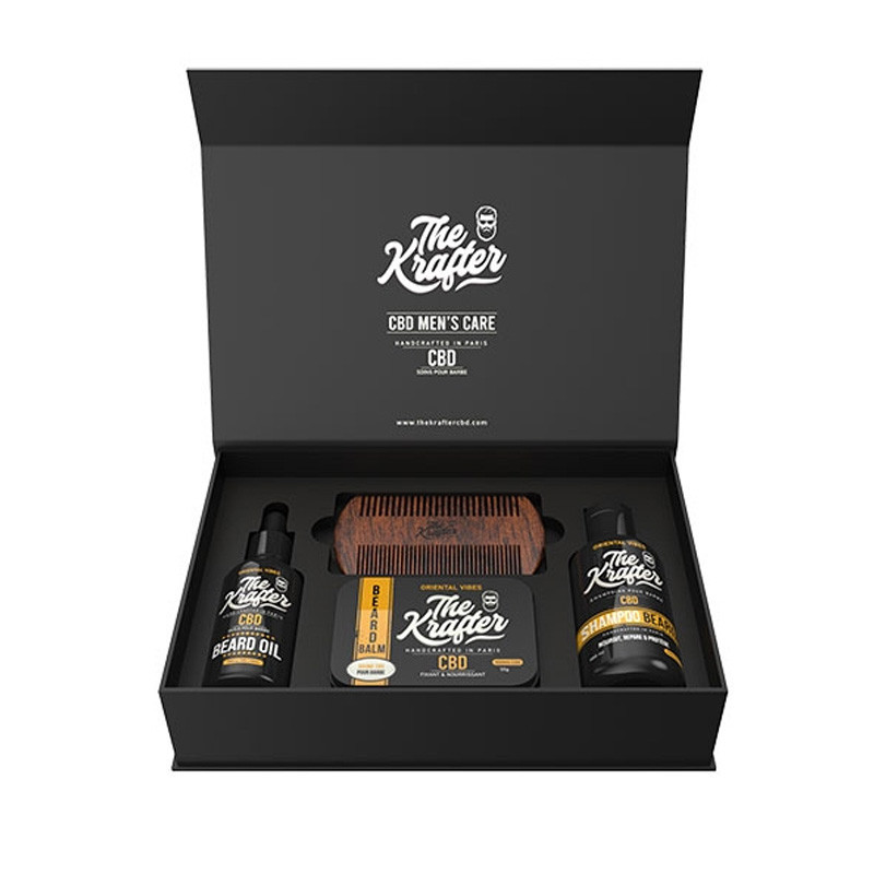  The Krafter - Conjunto de oferta para o bem-estar da barba - CBD - Vibrações orientais