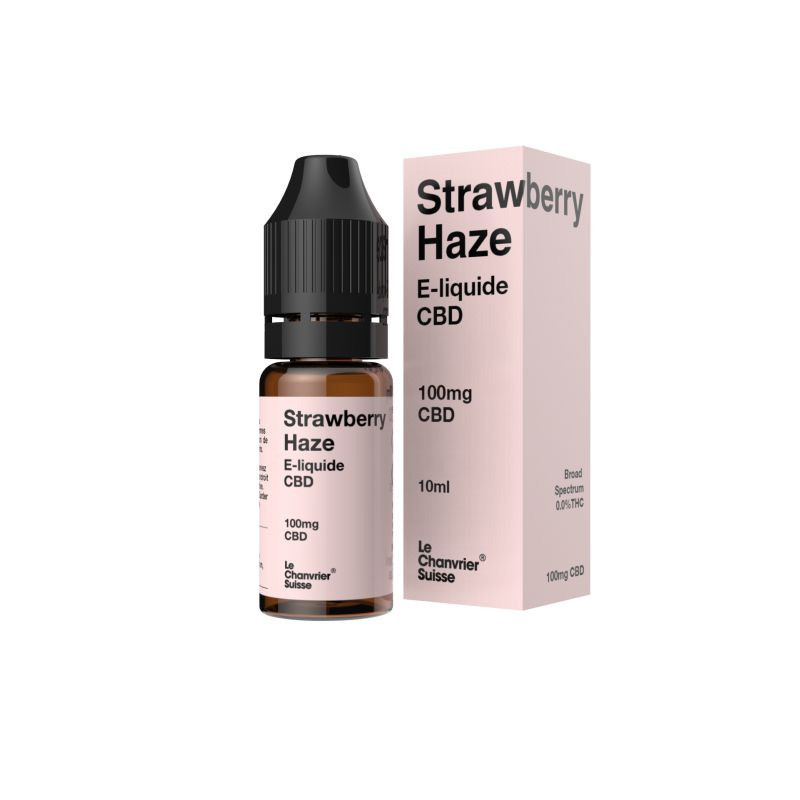 Le Chanvrier Suisse - E-liquid CBD 100mg - Strawberry Haze 10ml