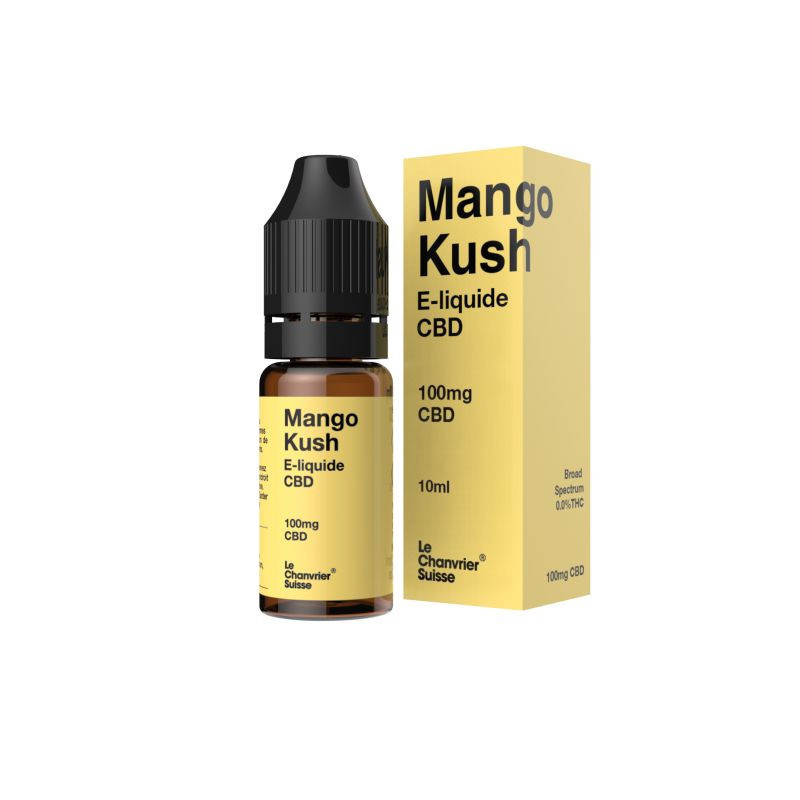 Le Chanvrier Suisse - E-liquid CBD 100mg - Mango Kush 10ml
