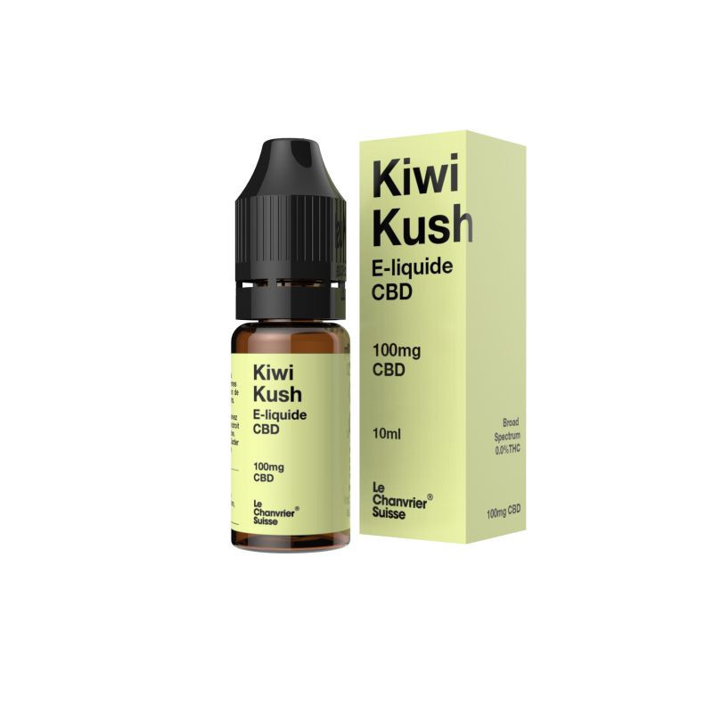 Le Chanvrier Suisse - E-liquido CBD 100mg - Kiwi Kush 10ml