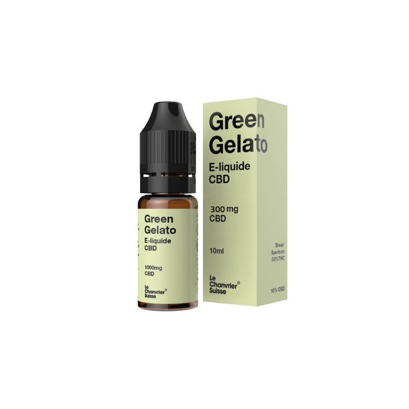 Le Chanvrier Suisse - E-liquid CBD 300mg - Groene Gelato 10ml
