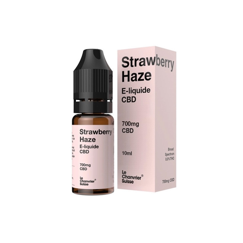 Le Chanvrier Suisse - E-liquid CBD 700mg - Perigo de Morango 10ml
