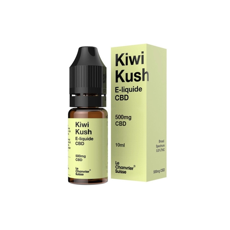 Le Chanvrier Suisse - E-liquid CBD 500mg - Kiwi Kush 10ml