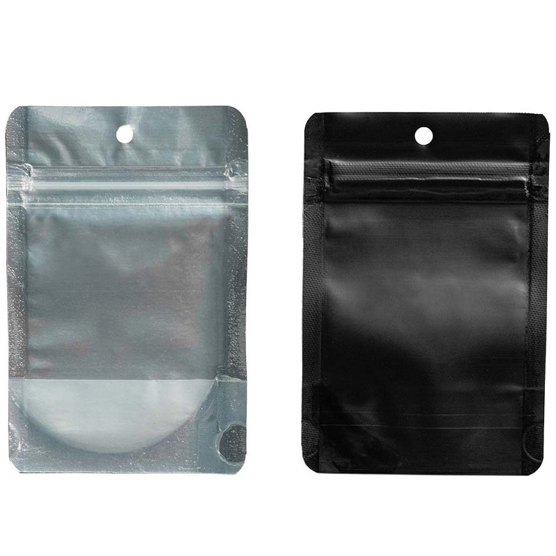 Qnubu - 50 zipped bags Black 8,5x13cm - 3g - Anti-odour
