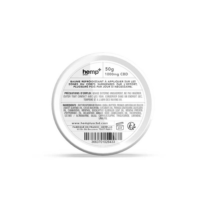 Hemp+ sport - Baume refroidissant Sport