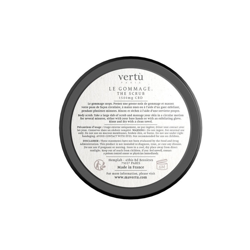 Vertu - Crème pureté de gommage CBD