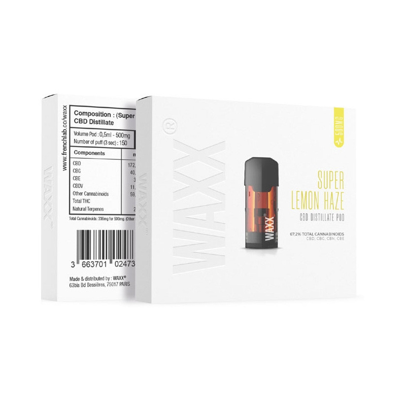 Waxx - Recharge CBD Waxx Maxx jetable - Super Lemon Haze