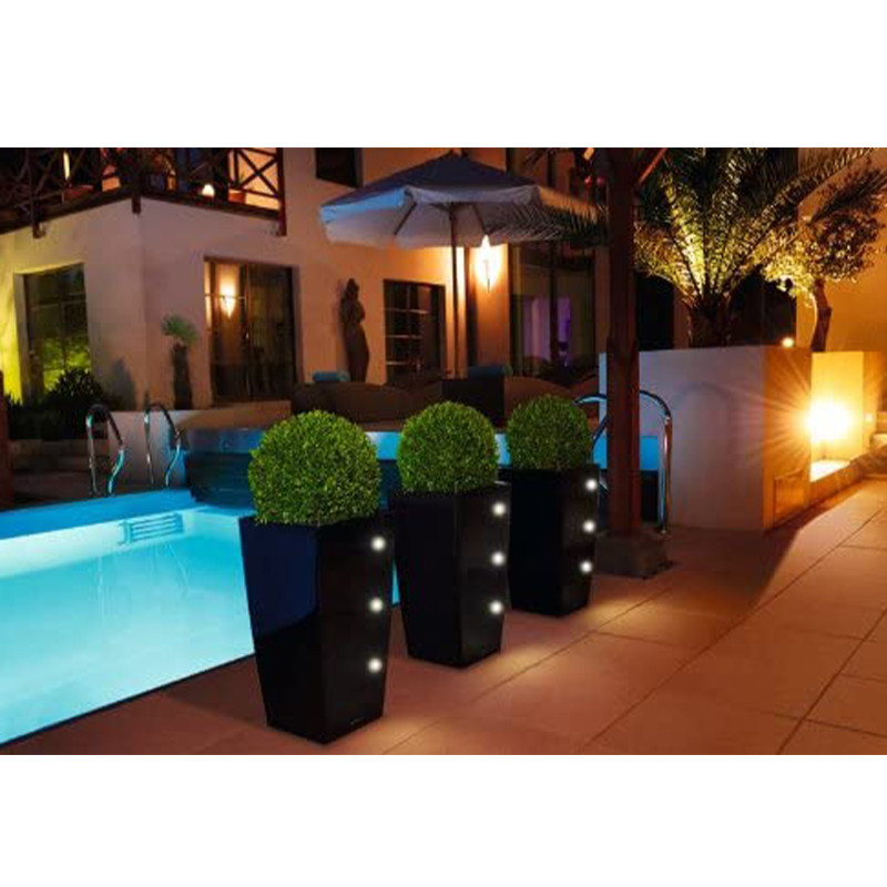 Lechuza - Cubico Premium LED - noir - 30L [reconditionné]
