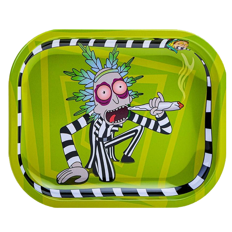 Decorated metal tray - Beetle Rick - 18x14x1,8cm