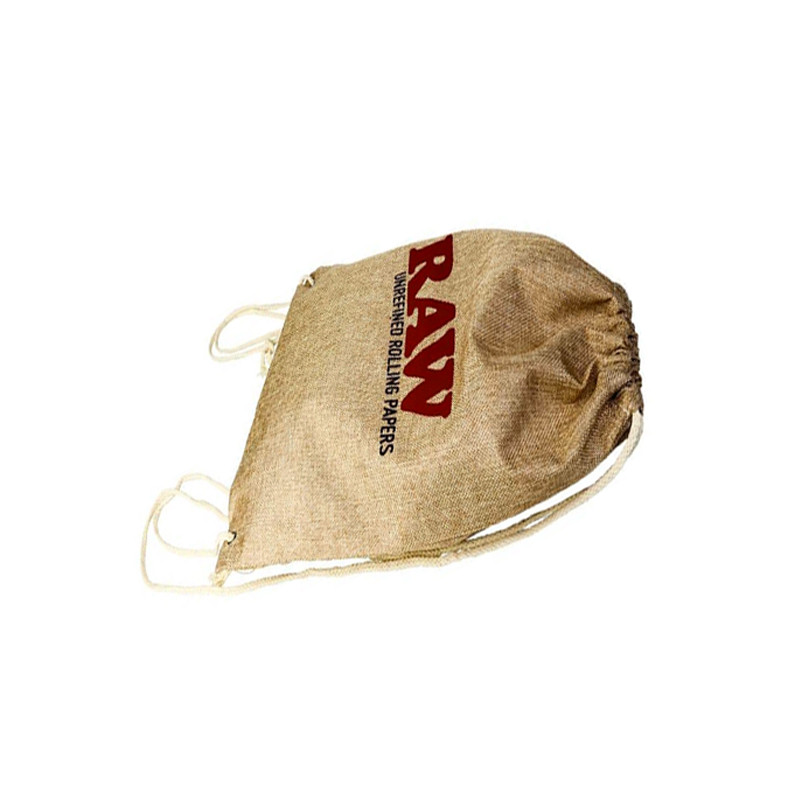 RAW DRAWSTRING BAG (SAND)