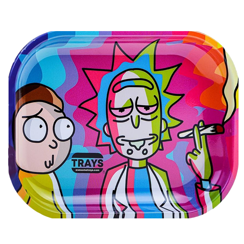 Awesome Trays - Decorated metal tray - Rick - 18x14x1,8cm